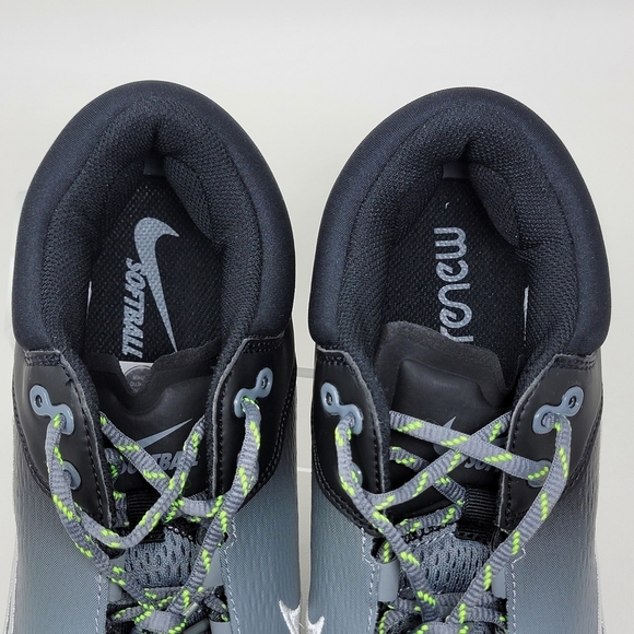 Nike CZ5917 001 Hyperdiamond 4 Elite Metal Softball Cleats Black Grey Wmns Sz 11 - Picture 8 of 10